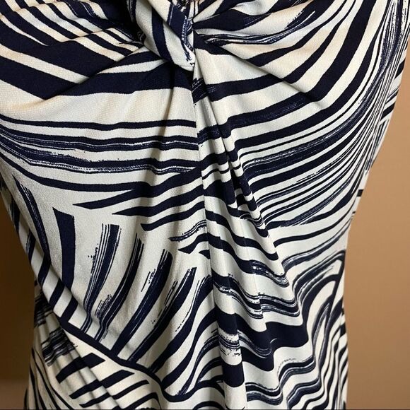 Jones studio blue and white striped blouse - Picture 6 of 8